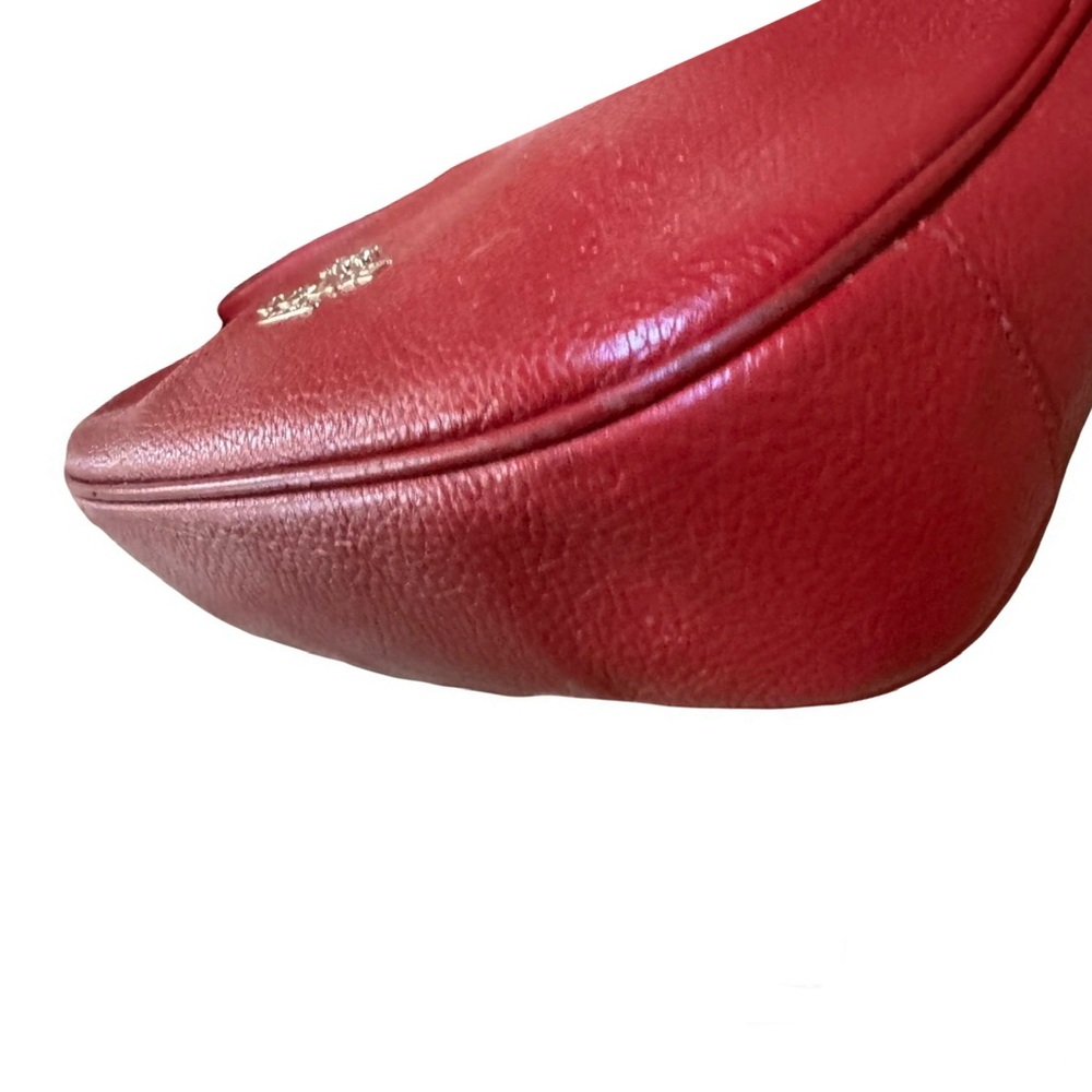 🍒 COACH Authenticated Leather Ellie File  Crossbody in Garnet Red 🍒 - Picture 9 of 14